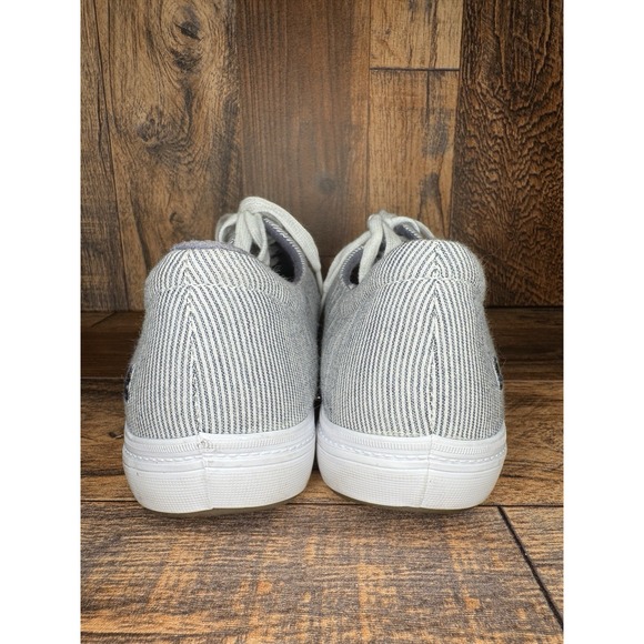 Grasshoppers Memory Foam Sneakers Women's Size 7 Gray Stripe Casual Shoes EUC - Picture 8 of 11